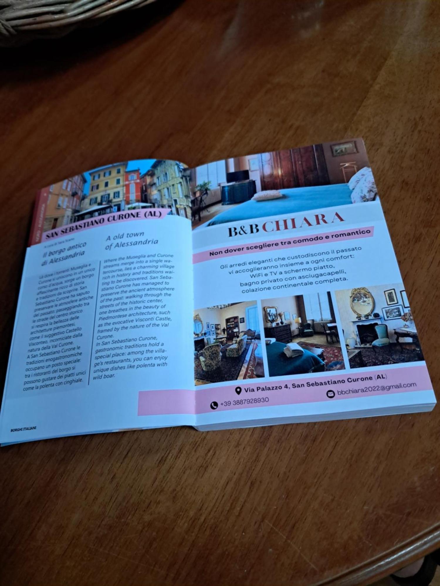 Bed & Breakfast Chiara San Sebastiano Curone Exteriör bild